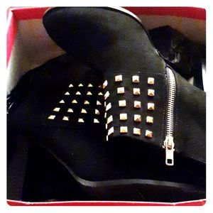 Forever 21 studded ankle boots